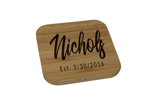 Personalized Cursive Wireless Charger