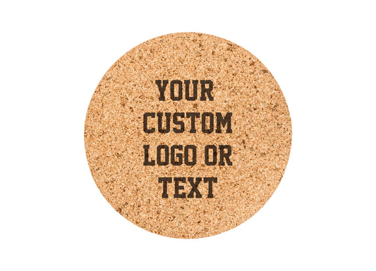 Your Logo Custom Cork Coaster Set