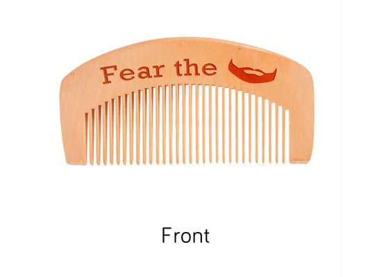 Fear the Mustache Beard Comb