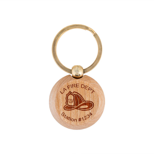 Fire Department Personalized Keychain