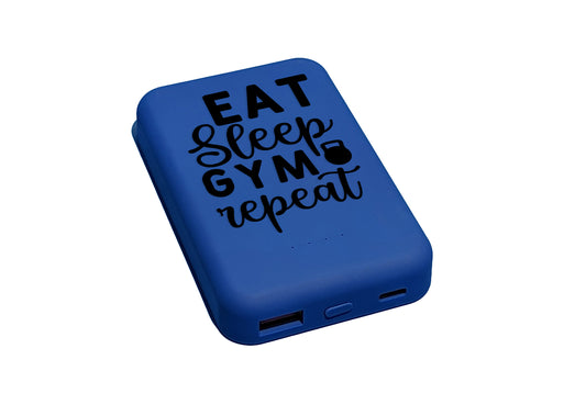 Eat Sleep Gym Repeat MagSafe Wireless Power Bank