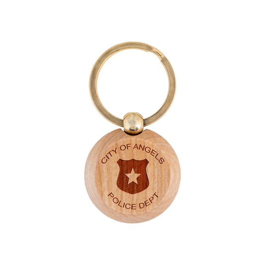 Police Department Personalized Keychain